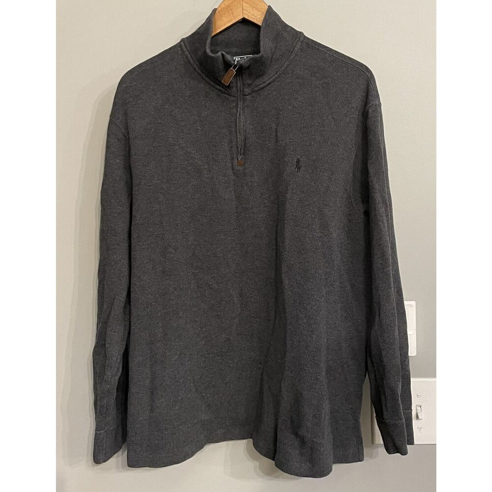 Polo Ralph Lauren Sweater 1/4 Zip Pullover Long Sleeve Casual Mens XL